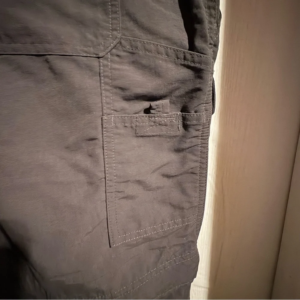 The North Face Convertible Cargo Hiking Pants Mens XXL Charcoal Gray Technical
